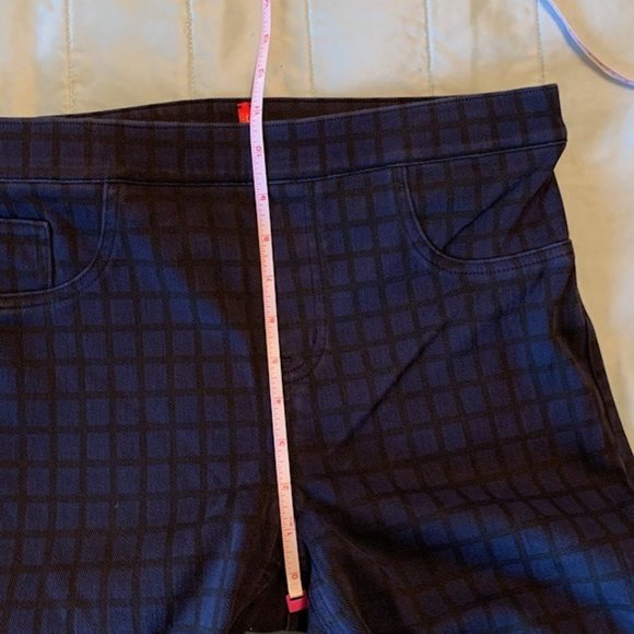 Spanx Blue and Black Leggings Size Large - Picture 6 of 7